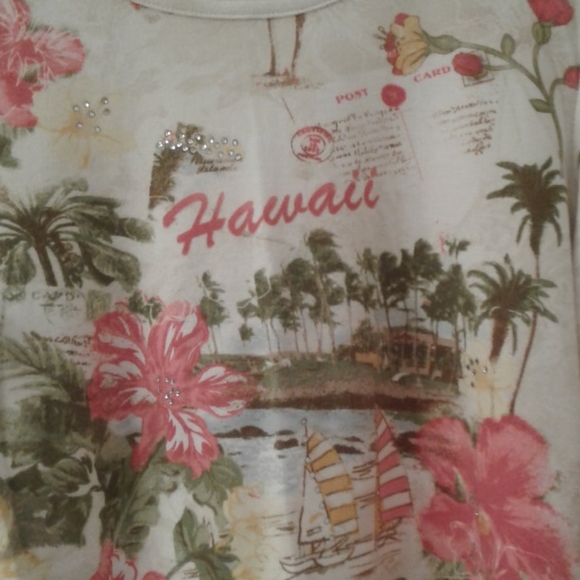 HAWAII 3/4 Sleeve top - Picture 4 of 4